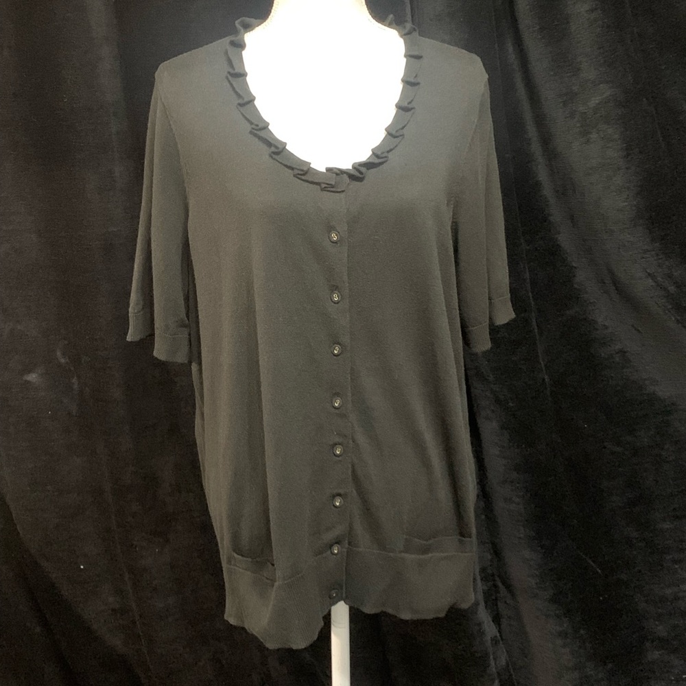 Talbots Ruffle Sweater - Picture 2 of 10